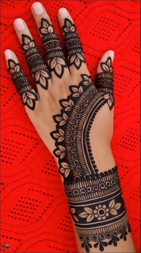 back hand mehndi design 17