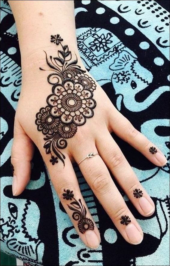 back hand mehndi design 5