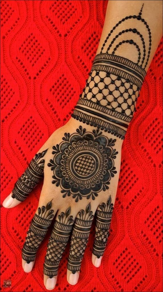 back hand mehndi design 6