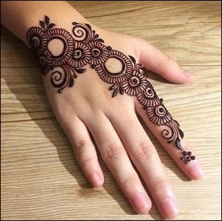 back hand mehndi design 8