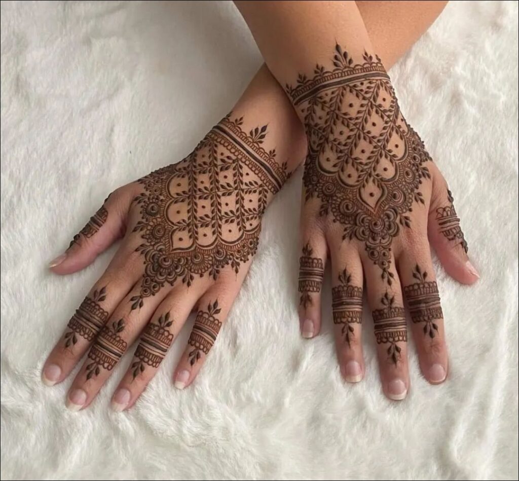 instagram modern back hand mehndi design 16