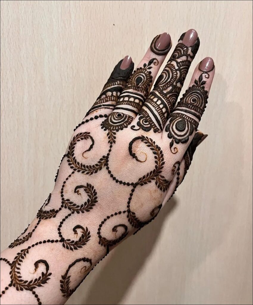 instagram modern back hand mehndi design 3