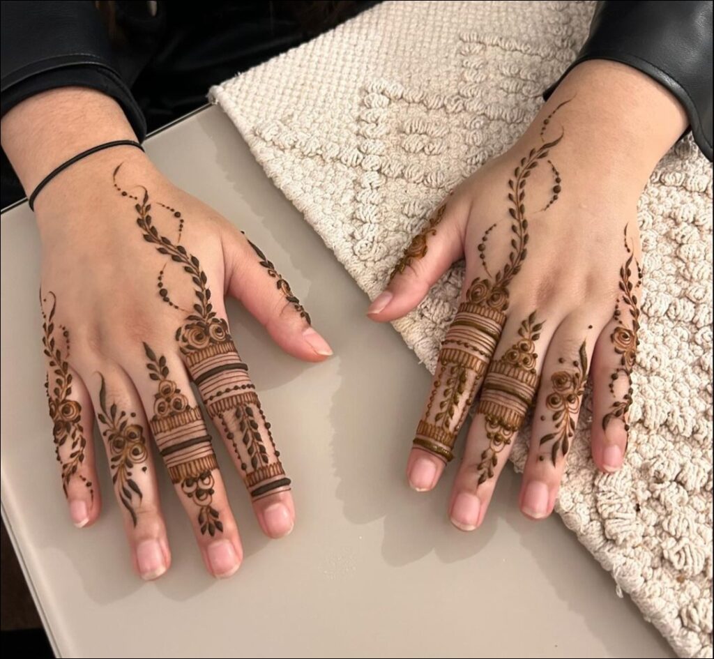 instagram modern back hand mehndi design 4