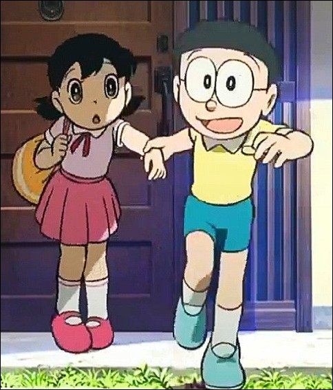 nobita and shizuka photo 18